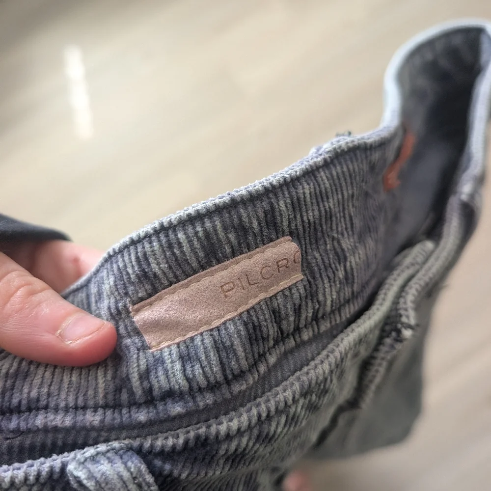 Pilcro The Wanderer Corduroy Cargo pants 29 blue green - Picture 10 of 14